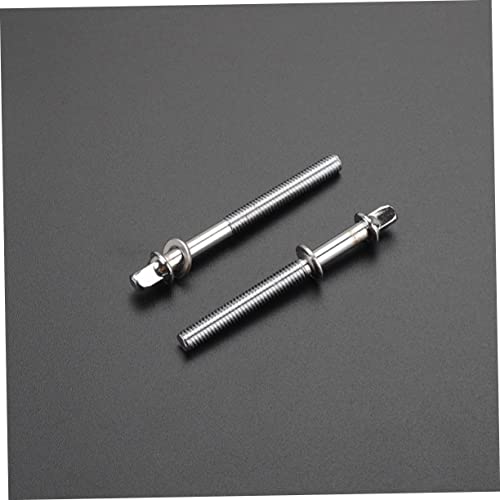 Tornillos de tensión para batería Toyvian, 24 piezas, accesorios para kit de batería y montaje jazz, color plateado miniatura 7