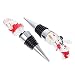 Luxshiny 2Pcs Di Natale Tappi Del Vino di Sfogo di Santa Pupazzo di Neve Figura Bevanda Vino Tappi di Bottiglia Tappi Mantenere Cacciatori di Foche per Il Anno Vigilia Partito