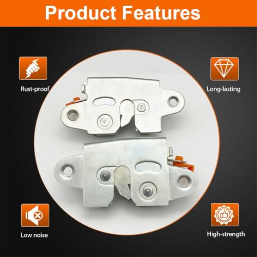 Image of Rear Trunk Latch Left & Right Compatible with 2016-2023 Tacoma Tailgate Lock Actuator