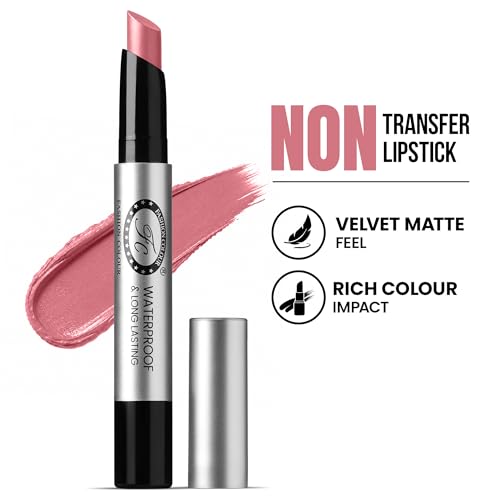 Image of Fashion Colour Colorful Non-Transfer Lipstick 2g | Waterproof, Smudge Proof & Long Lasting Matte Lipstick for Women | Highly Pigmented Lip Color | Lightweight Comfortable Wear | Available in 34 Shades (Warm Peach)