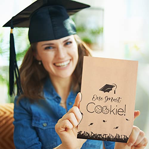 200 Pcs Graduation Favor Bags Treat Bags Kraft Paper Bags Small Brown Paper Bags Congrats Grad One Smart Cookie Bags For Bakery Cookies Snacks Sandwiches Graduation Party Supplies 2023 (Classic) #TOP4
