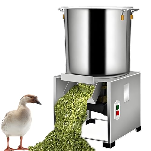 TozMvi Cortadora De Verduras Automática Comercial De 1800 W con Alimentador De 11,8 Pulgadas Y Cuchillas De Acero Inoxidable, Procesador De Alimento para Aves De Corral