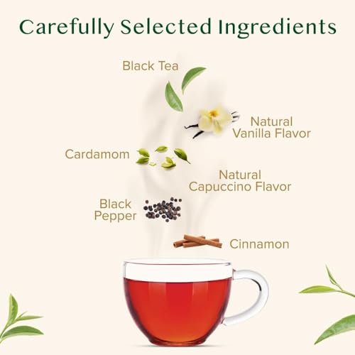 Vahdam 7009263 Vanilla Spiced Masala Chai Tea | 3.53Oz (+50 Cups) Gluten Free Delicious Blend Of Vanilla & Masala Chai Tea | Spiced Chai Tea Loose Leaf thumb #2