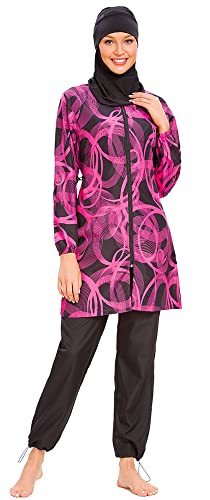 Muslim Swimsuits for Women Islamic Modest Swimwear 3 Piece Long Sleeve Burkinis4