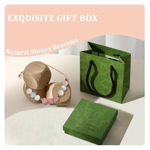 HEEYA Healthy Pregnancy Gifts Natural Stone Bracelets for Pregnant Women,Protection Bracelet,Good Vibes Bracelet for Women,Expecting Mom,Mummy to Be Birthday Christmas Jewelry4
