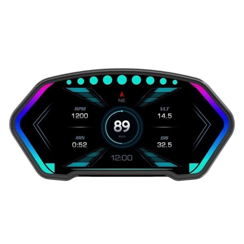 P3 OBD + GPS 車のヘッドアップディスプレイデジタルタコメータースピードメーター走行距離計時計電圧計勾配計コンパス高度燃料