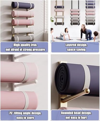 Tapis de yoga encombrant ? Solution gain de place avec support mural