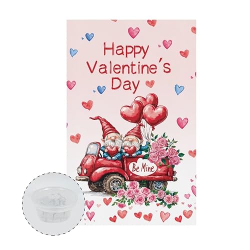 GLENLCWE Valentines Day Gnome Balloon Headrest Covers for Recliners Soft Chair Headrest Cover Wear Resistant Sofa Head Protector for Home Couch Loveseats Decoration 2 Pack