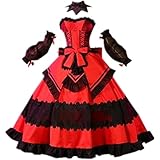 Anime Tokisaki Kurumi Cosplay Costumes Fancy Lolita Girl Princess Dress Halloween Carnival Party (Female M)