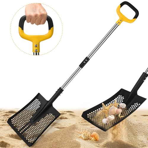 Sand Sifter Shovel Long Lightweigh Sifting Shovel for Sand Sifter Perfect for Shark Tooth Leaf Collector
