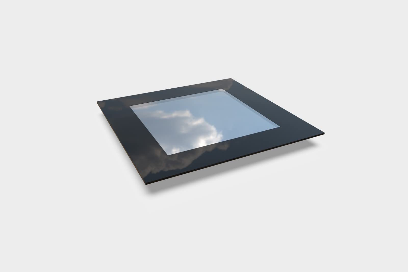 Skylight 400 x 400 mm Triple Glazed Rooflight Window Toughened Glass