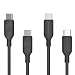 Produktbild 2er-Packung RAVPower USB-C-Kabel schwarz Schwarz