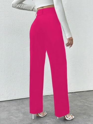 Image of Toochki Trousers for Woman Pants Women's Formal Office Korean | Black Track Pant | Straight | Cotton Spandex Stretchable Trouser | High-Waisted Bottom Wear