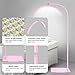 MINIEAR Half Moon Lash Light for Eyelash Extensions & Estheticians, Dimmable LED Lash Lamp with Flexible Gooseneck, Shadow-Free Moon Light for Lash Tech, Tattoo, SPA, Eyelash Lamp (Pink)