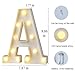 MUMUXI Marquee Light Up Letters Battery Powered LED Alphabet Lights for Party Wedding Birthday Christmas Home Bar Decoration Lighted Sign (A)