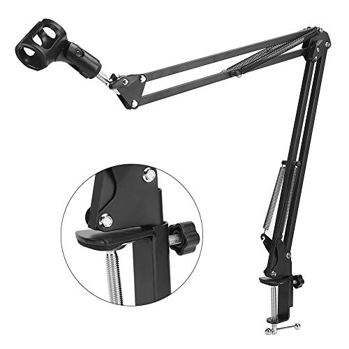 Suporte para microfone, suporte para microfone de braço de suspensão, mesa para microfone dinâmico