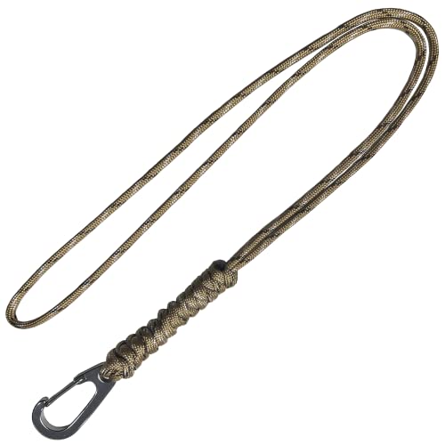 Kudaal Paracord Lanyard Keychain Braided Whistles Strap Keychain Parachute Tactical Lanyard Necklace With Metal Hook For Camping Hiking Running Working Office Id Holder Wallet Keys, Set Of 2 #TOP2