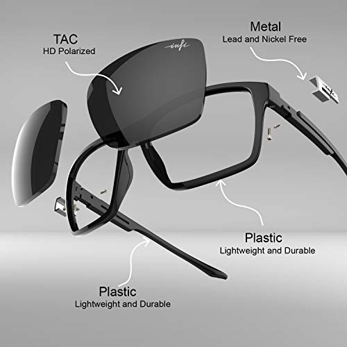 Image of INFI Fishing Polarized Sunglasses for Men Driving Running Golf Sports Glasses Square UV Protection Designer Style Unisex