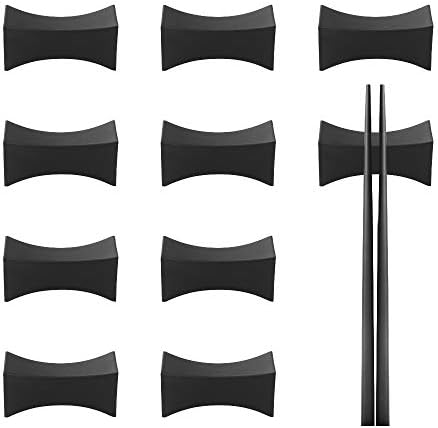 Eastyupin Keramik Essstäbchen Set - 4 Paar Mit Panda Haltern & Hilfsclips