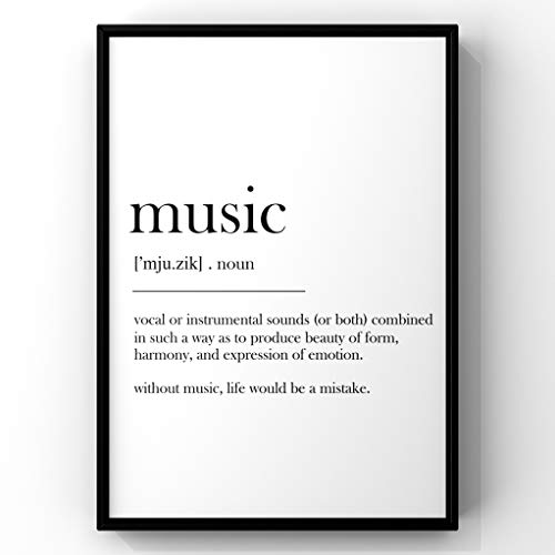 Music Definition Print, Wall Art Print,Definition Poster, Music Definition, Music Print, Music Poster, Music,Music Art, Gift, Music Quote, Music Wall Art, Music Gift, Music Decor