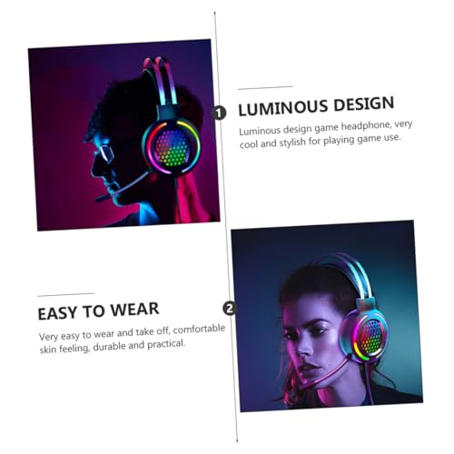 Casque de jeu rétroéclairé RVB avec micro antibruit pour immersion gaming - 3