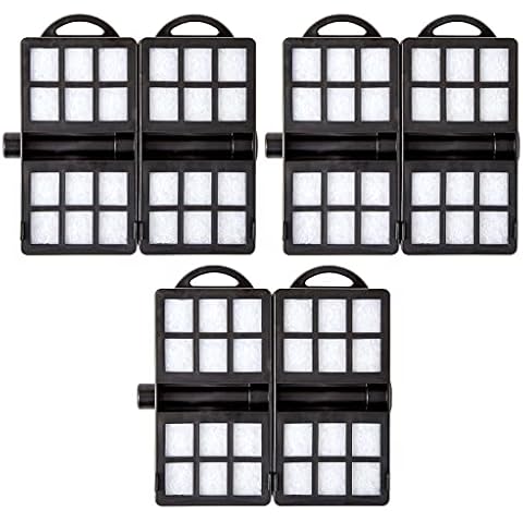 LAQUAL Replacement Fish Tank Filter Cartridges, Suitable Aquarium Filter (30-50 Gal), 3 Sets (2pcs as a Set), White Cover