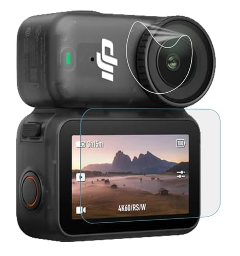 Image of M.G.R.J Tempered Glass Screen Protector for DJI Osmo Nano Action Camera (Set of Screen Tempered Glass & Lens PET Protector) (Transparent)