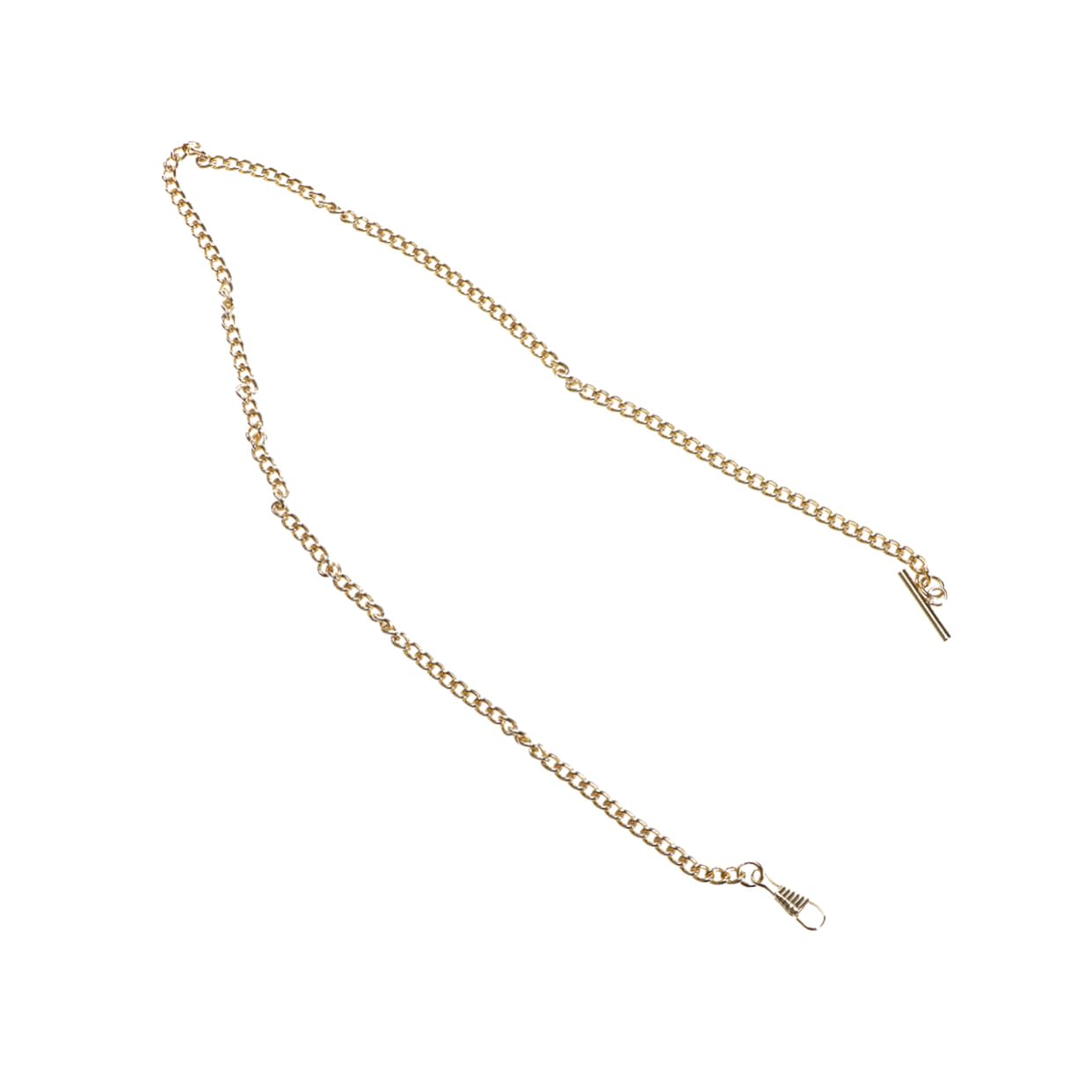 WOFASHPURET Metal Pocket Watch Chain for Belt Decoration Golden Watch Holder for Men and Women