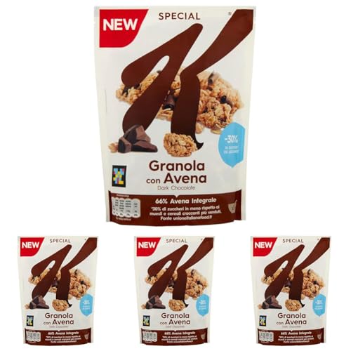Kellogg's Special K Granola con avena y chocolate negro 320g (Paquete de 4)