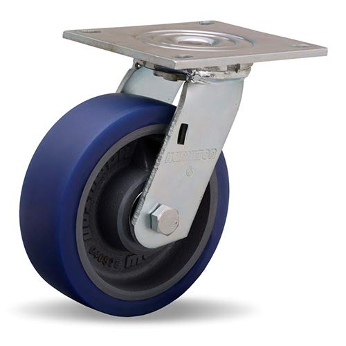 6" Hamilton Medium Service Swivel Caster Poly-Soft® Wheel (S-MS-6SPB)