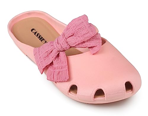Image of CASSIEY Fashion Slippers For Women slipper Printed Bow design Slip on Flat Sandals
