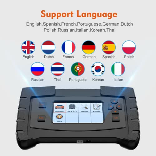 ANCEL FX6000 All System Bi-Directional OBD2 Diagnostic Scan Tool with 11 OBD Connectors/Over 8+13 Special Functions Code Scanner for Check Engine ABS SRS Transmission DPF TPMS EPB IMMO