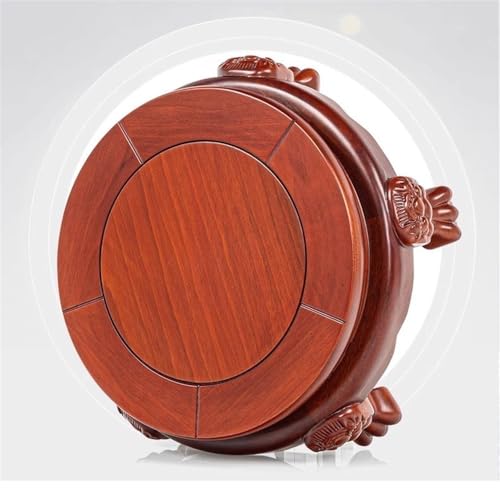 Base de bonsaï en bois rose : support circulaire grand format pour salon - 5