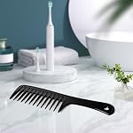 2PCS Wide Tooth Comb for Curly Hair, Large Detangling Comb for Wet or Dry Hair, Shower Comb for Women and Men(Black-Pink) - Image 3