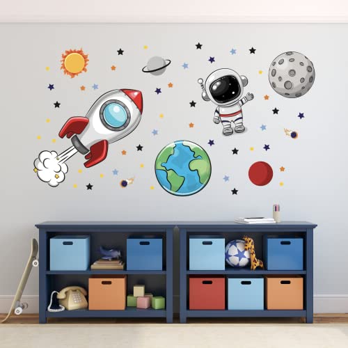 Vinilo decorativo espacial para pared 50 in x 27 in miniatura 5