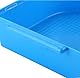 Sertay Papageien Badewanne, 13.8 * 13.4 * 14cm Papageien Badebox Vogelkäfig Zubehör, Vogelbadewanne, für Katzen, Finken, Wellensittiche, Weiße Pilze, Lerchen Und Kleine Vögel (Blau)