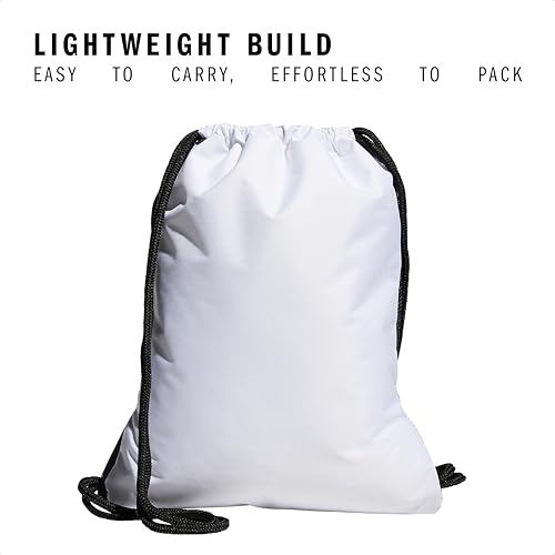 Image of adidas Unisex Alliance II Sackpack, White /Black, ONE SIZE