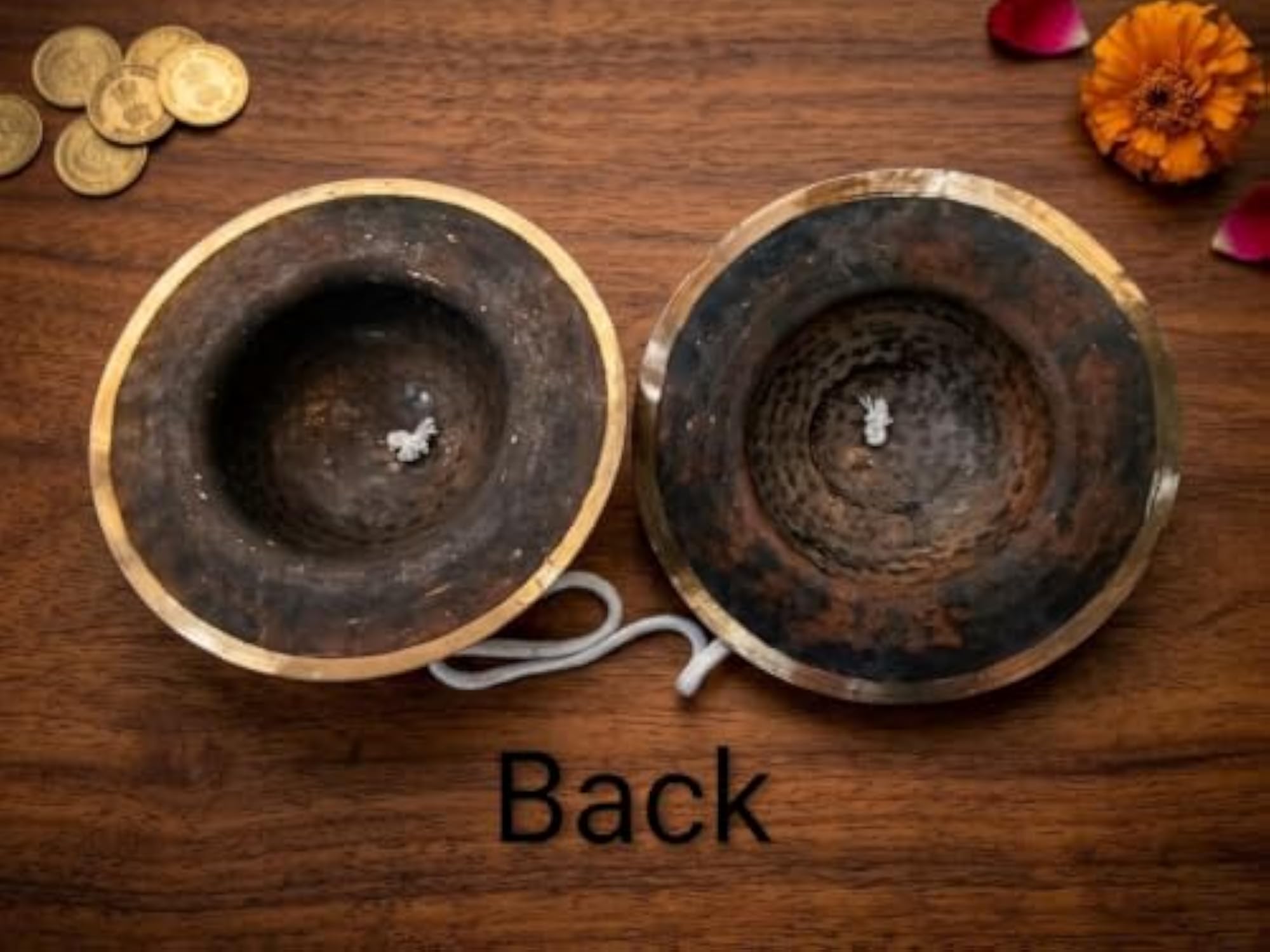 Pure Bronze Jhampa Big Kartal Traditional Hand Cymbals
