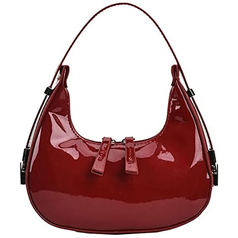 Women's Crescent Shoulder Bags Retro Y2k 90s Hobo Handbags Top Handle Y2k Underarm Bag Fashion Clutch Purses Cover
