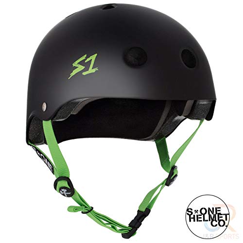 Its a 10 S1 Lifer  Casque Noir avec Vert Sangle