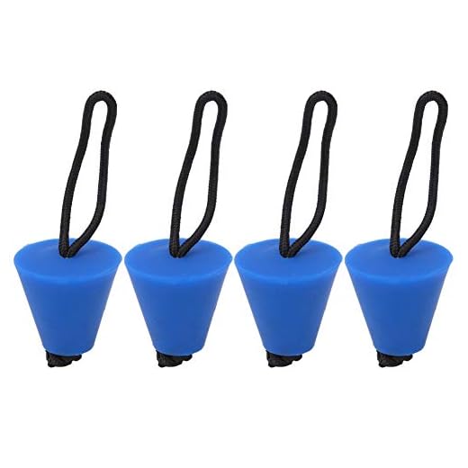 VGEBY Scupper Plug Schwarzer Silikon Kajak Abflussloch Stopfen Universal Silikon Attacken Stopfen Abflussloch Stopper Zubehör für Beiboot Kajak Schlauchboot Kanufahren(Blau)