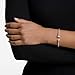 Swarovski Mesmera Bracelet with Clear Crystal Details on a Rhodium Finish Cuff Setting, Size M, from the Mesmera Collection