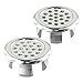 Overflow Cover for Sink, Basin Overflow for Ring Replacement 22mm Chromed Plastic Washbasin Overflow Insert with for Easy Install No Tools Required for Bathroom Sink (2-Pack)