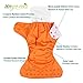 wegreeco Cloth Diapers 6 Pack with 6 Inserts & 1 Wet Bag, Washable Cloth Diapers for Babies, One Size Adjustable Reusable (Vibrant)