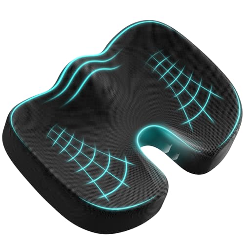 Levesolls Coussin Coccyx Coussin de Siège en Mousse à Mémoire