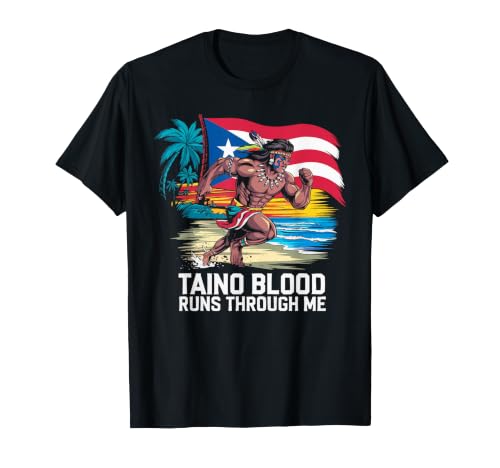 Taino Indian Puerto Rico Pride Boricua Puerto Rican T-Shirt