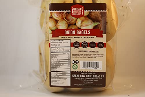 Great Low Carb Onion Bagels 2 Pack #TOP30