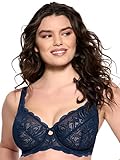Felina Paramour Peridot Ungefütterter Spitzen-BH (Wild Indigo, 44H), Wild Indigo, 100H
