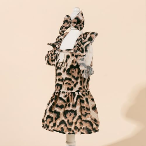 Disfraz para cachorro de gato Leopardo Talla S miniatura 3