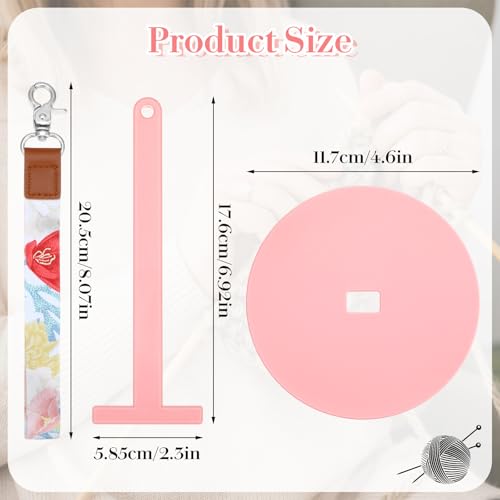 Image of 2pcs Wrist Yarn Holder, Portable Yarn Ball Holder Craft Yarn Spinner Yarn Hanger Knitting Storage Stand Crochet Minder Accessories Crocheting Supplies for Preventing Yarn Entanglement
